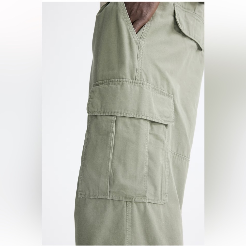 H&M Cotton Cargo pants green M - Picture 5 of 6